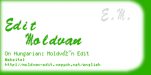 edit moldvan business card